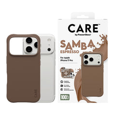 CARE by PanzerGlass iPhone 17 Pro Fashionable Samba Case - MagSafe Kompatibel - Espresso