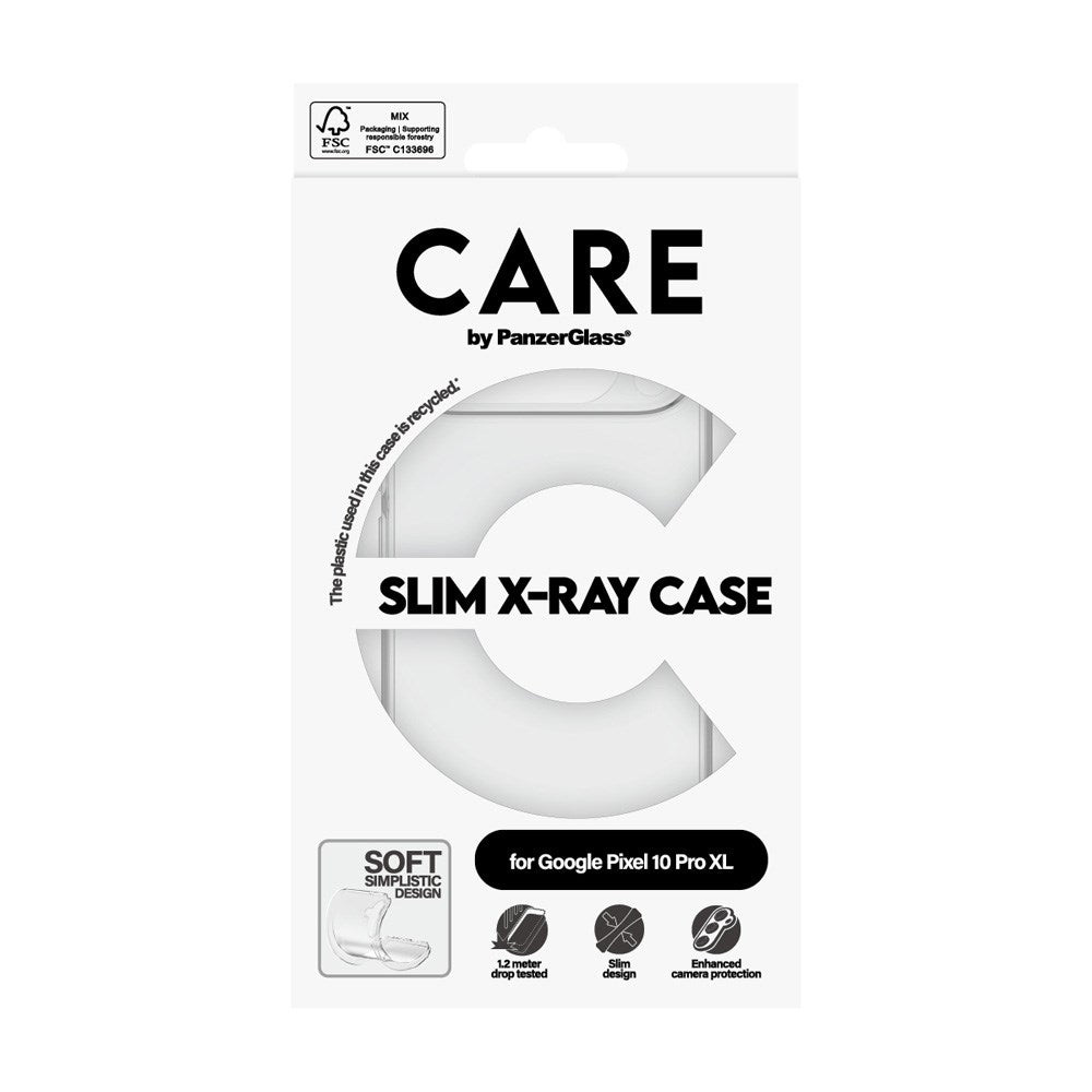 CARE by PanzerGlass Google Pixel 10 Pro XL Fashionable Transparent X-Ray Soft Basic Case - Gennemsigtig