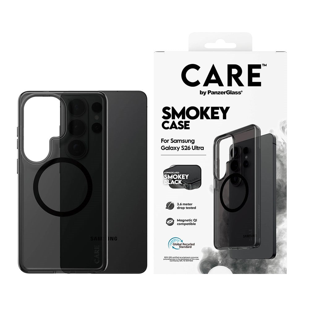 Samsung Galaxy S26 Ultra CARE by PanzerGlass Urban Explorer Case - Qi Kompatibel - Smokey Sort