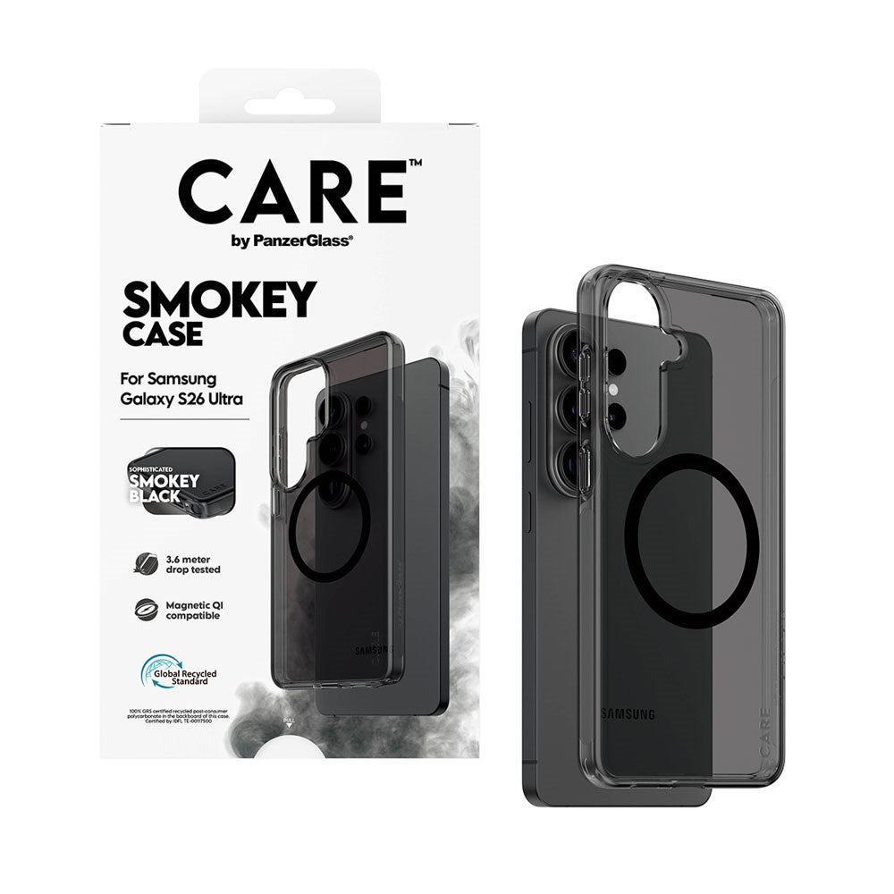 Samsung Galaxy S26 Ultra CARE by PanzerGlass Urban Explorer Case - Qi Kompatibel - Smokey Sort