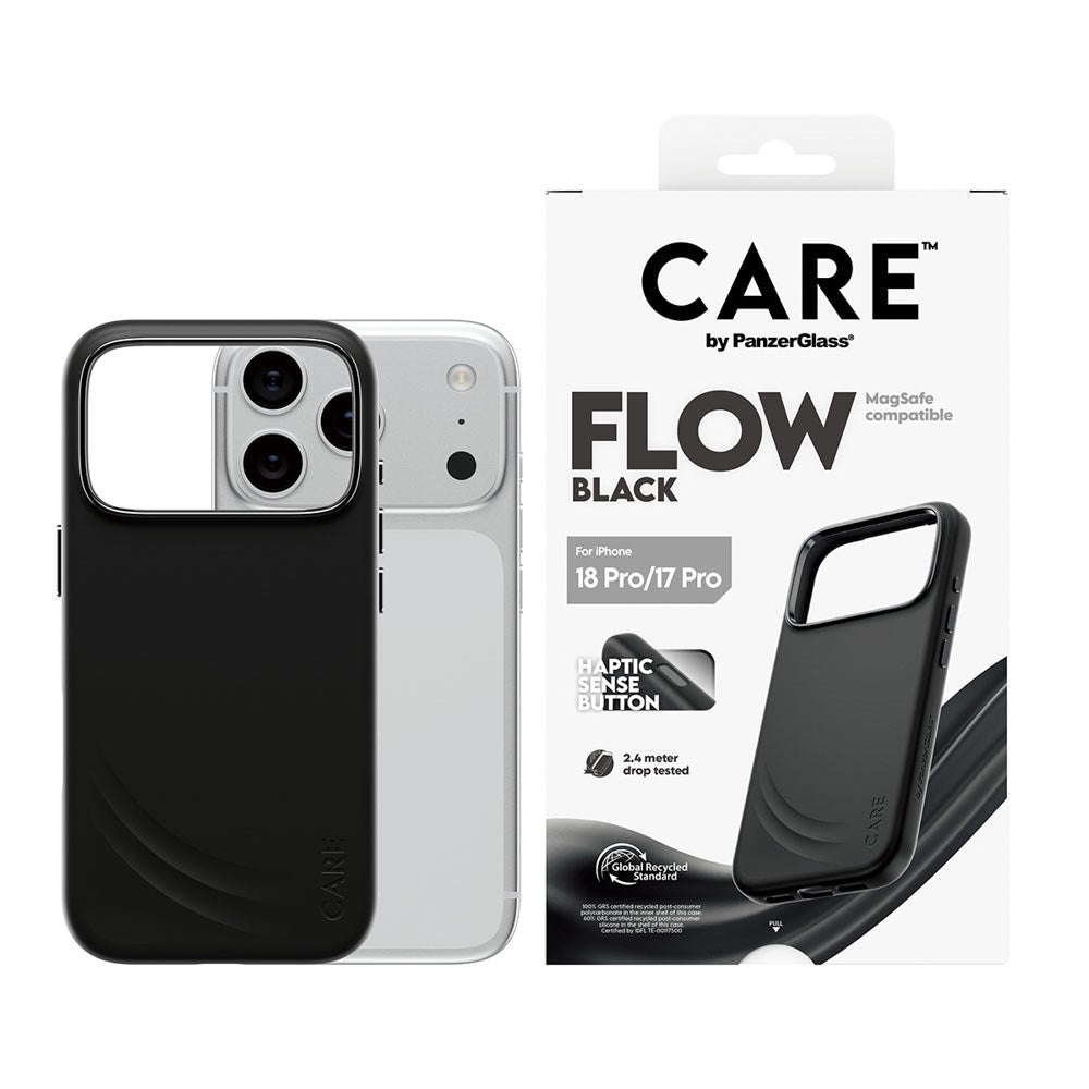 iPhone 18 Pro / 17 Pro CARE by PanzerGlass Feature Flow Case - MagSafe Kompatibel - Sort