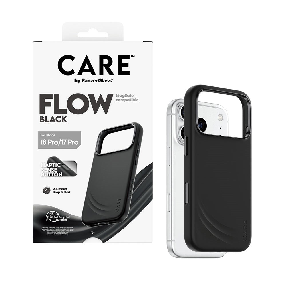 iPhone 18 Pro / 17 Pro CARE by PanzerGlass Feature Flow Case - MagSafe Kompatibel - Sort
