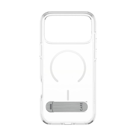 CARE by PanzerGlass iPhone 17 Pro Max Feature Kickstand Case - MagSafe Kompatibel - Transparent / Silver