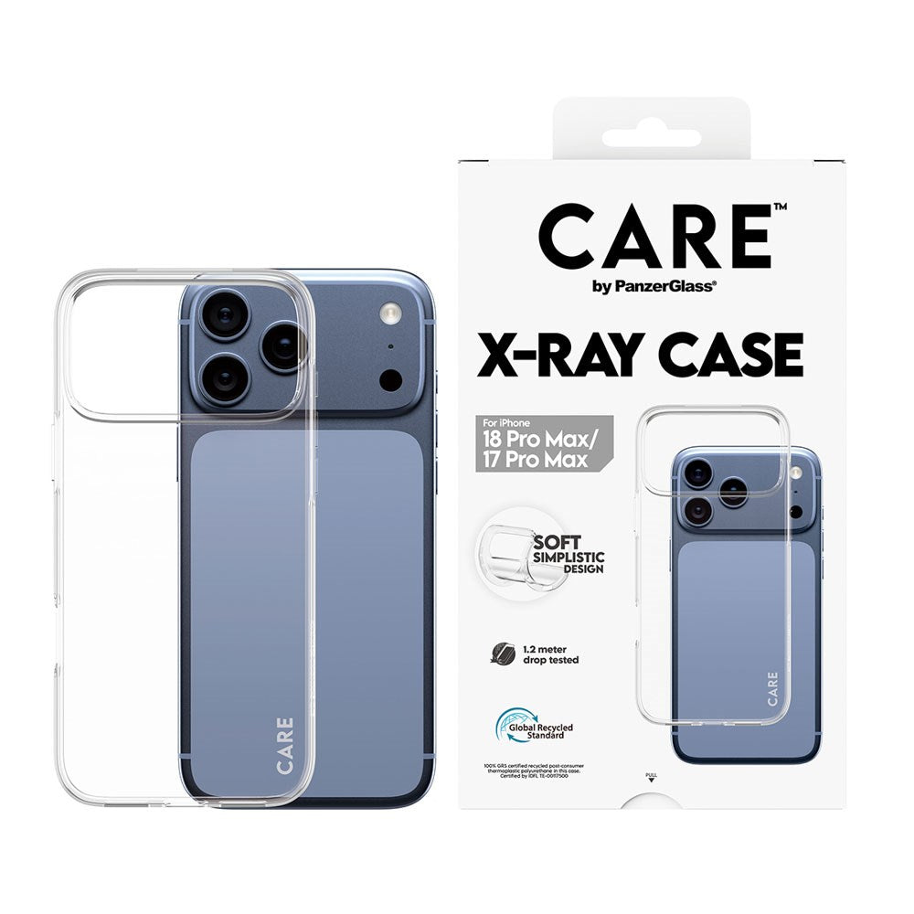 iPhone 18 Pro Max  / 17 Pro Max CARE by PanzerGlass Fashionable X-Ray Soft Basic Case - Gennemsigtig