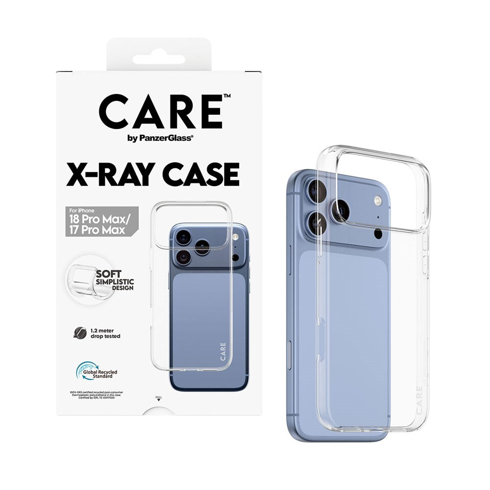 iPhone 18 Pro Max  / 17 Pro Max CARE by PanzerGlass Fashionable X-Ray Soft Basic Case - Gennemsigtig
