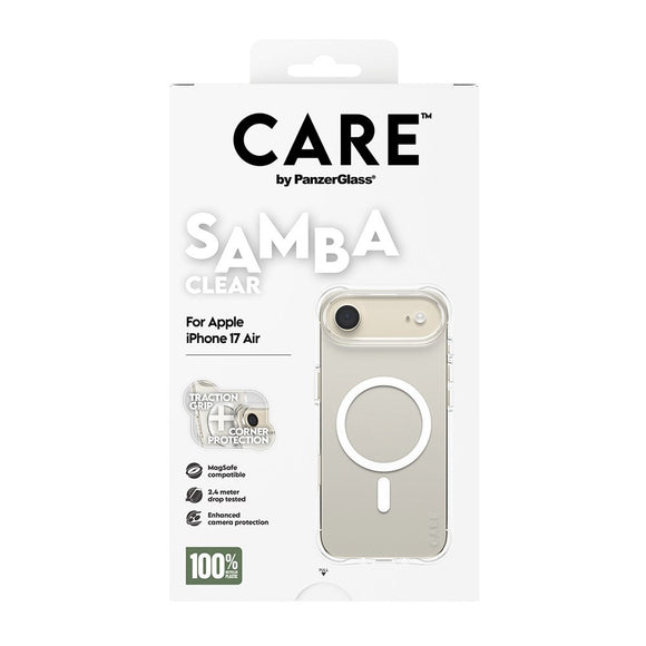 CARE by PanzerGlass iPhone Air Fashionable Samba Case - MagSafe Kompatibel - Transparent