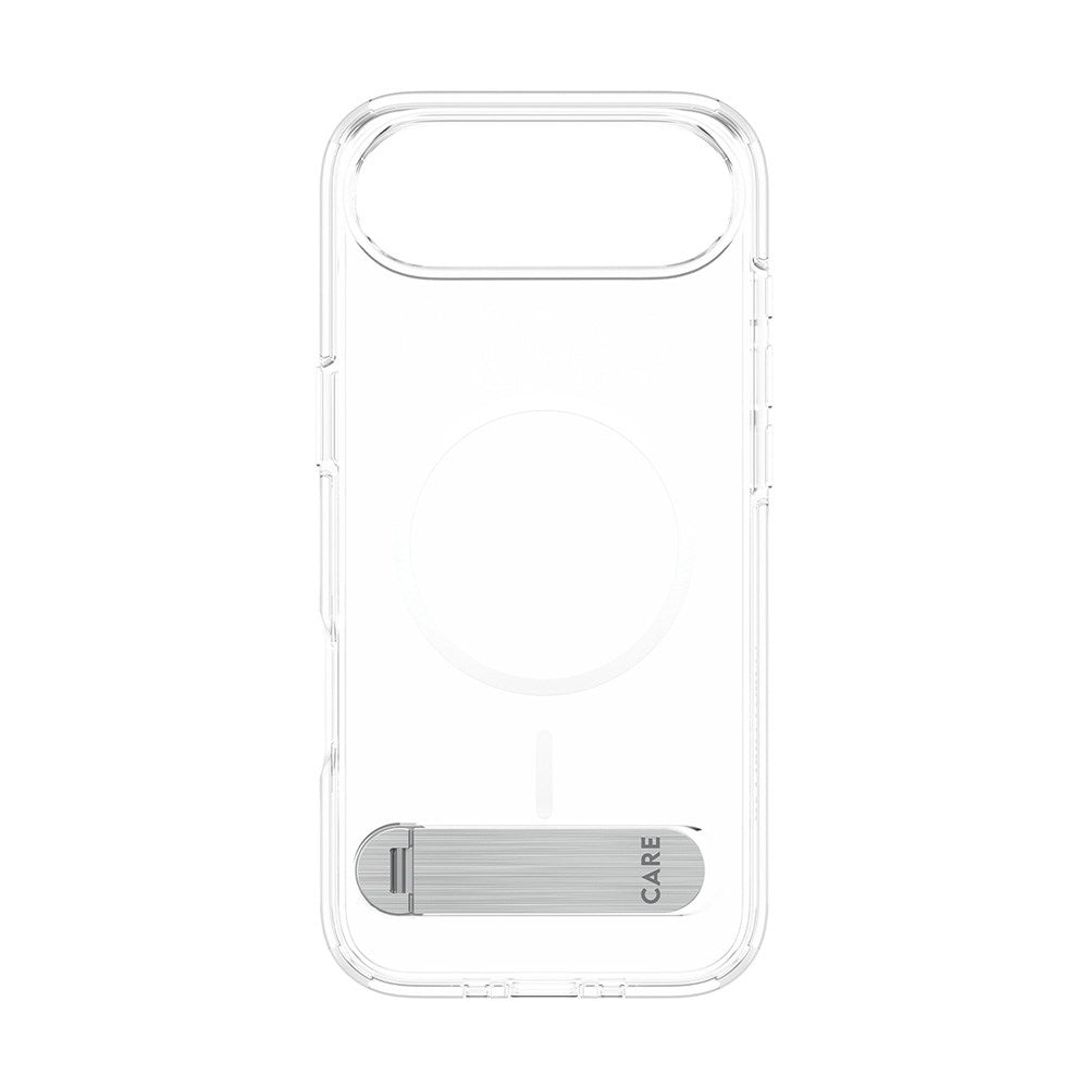 CARE by PanzerGlass iPhone Air Feature Kickstand Case - MagSafe Kompatibel - Transparent / Silver