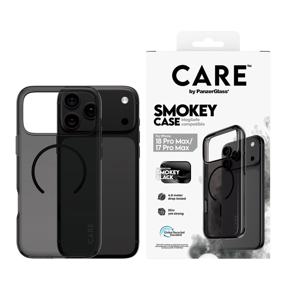 iPhone 18 Pro Max  / 17 Pro Max CARE by PanzerGlass FLAGSHIP Urban Explorer Case - MagSafe Kompatibel - Smokey Black