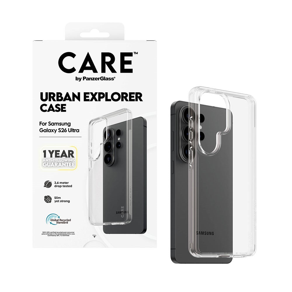 Samsung Galaxy S26 Ultra CARE by PanzerGlass Urban Explorer Case - Gennemsigtig