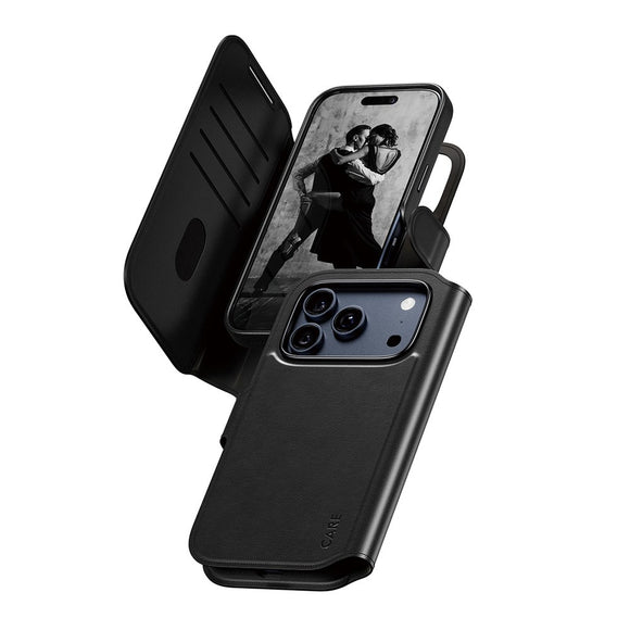 CARE by PanzerGlass iPhone 17 Pro Feature Tango 2-in-1 Cover m. Pung - Sort
