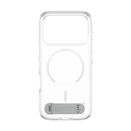 CARE by PanzerGlass iPhone 17 Pro Feature Kickstand Case - MagSafe Kompatibel - Transparent / Silver