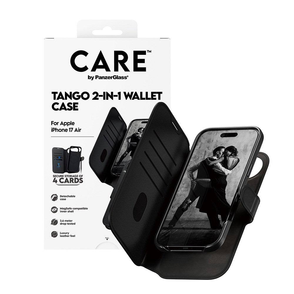 CARE by PanzerGlass iPhone Air Feature Tango 2-in-1 Cover m. Pung - Sort