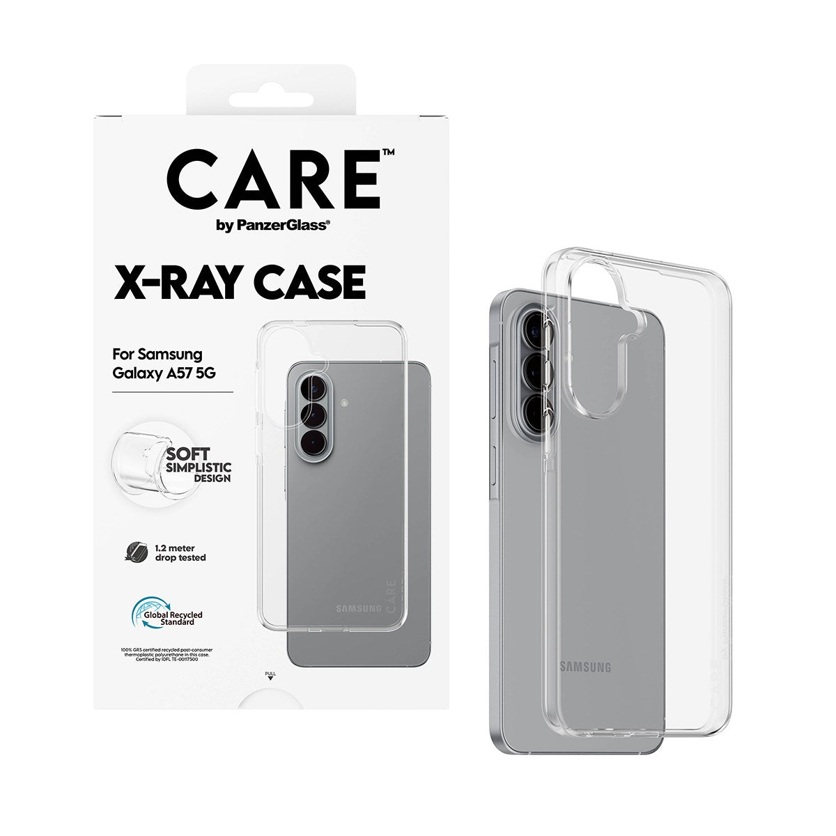 Samsung Galaxy A57 CARE by PanzerGlass Slim X-Ray Cover - Gennemsigtig