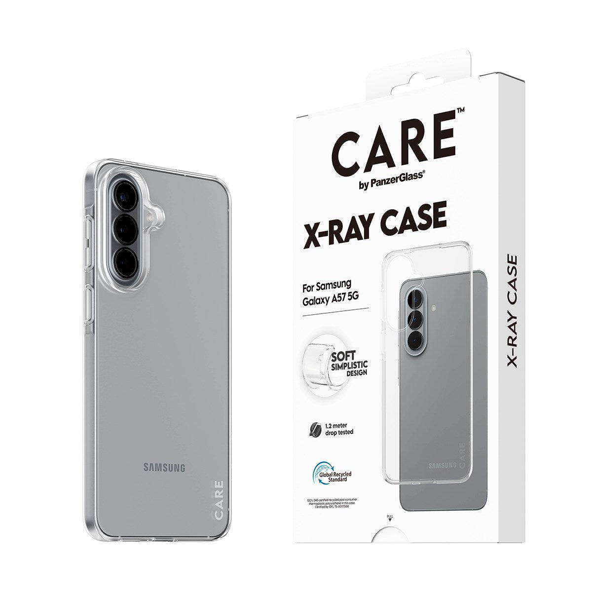 Samsung Galaxy A57 CARE by PanzerGlass Slim X-Ray Cover - Gennemsigtig