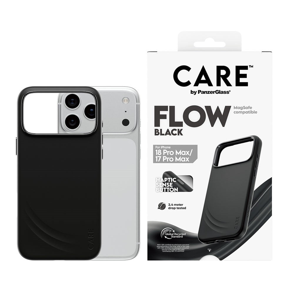 iPhone 18 Pro Max  / 17 Pro Max / 17 Pro Max CARE by PanzerGlass Feature Flow Case - MagSafe Kompatibel - Sort