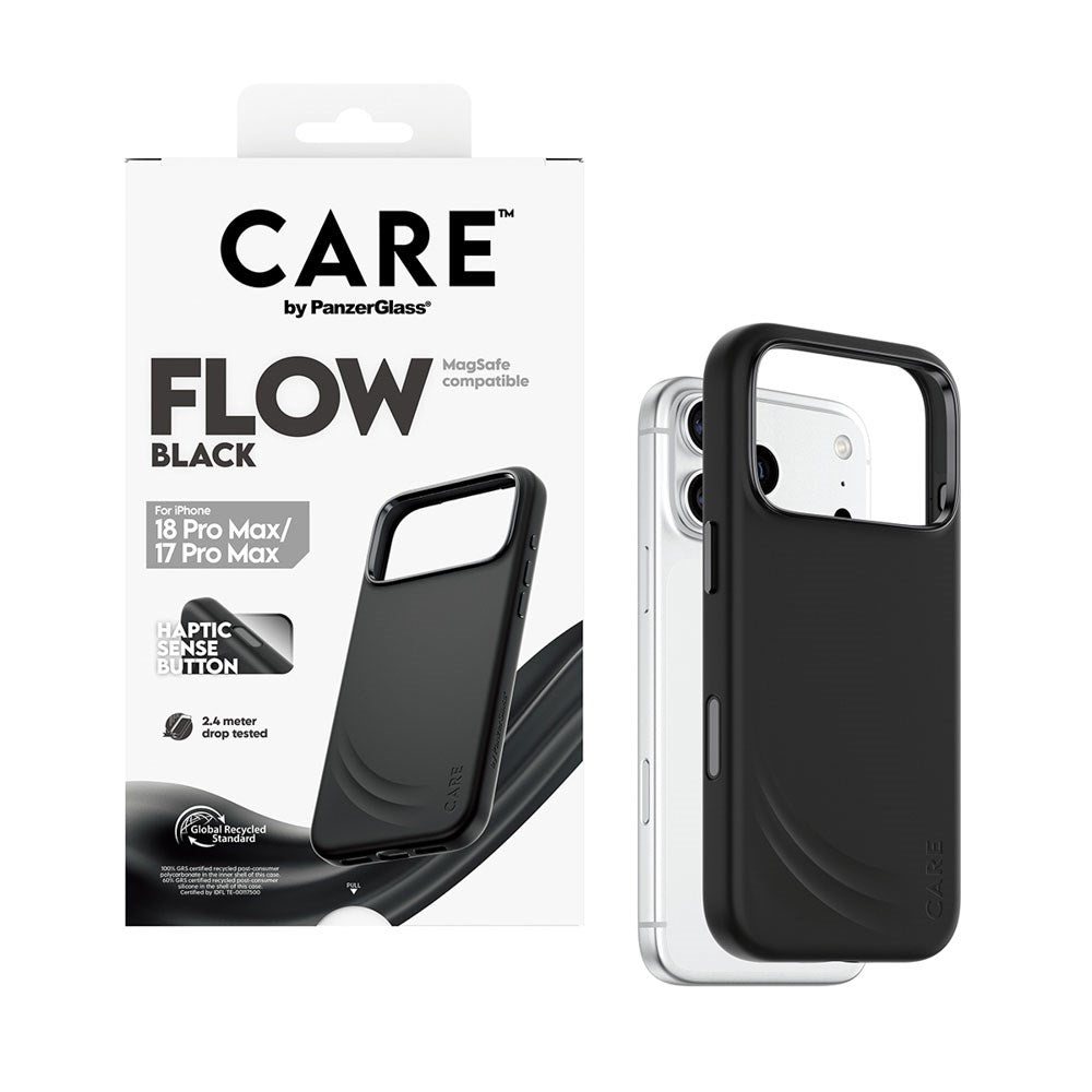 iPhone 18 Pro Max  / 17 Pro Max / 17 Pro Max CARE by PanzerGlass Feature Flow Case - MagSafe Kompatibel - Sort
