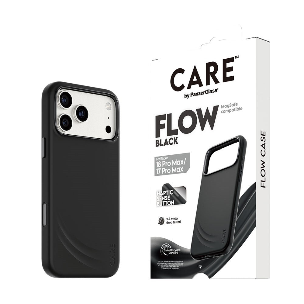 iPhone 18 Pro Max  / 17 Pro Max / 17 Pro Max CARE by PanzerGlass Feature Flow Case - MagSafe Kompatibel - Sort