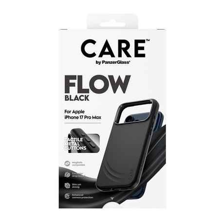 CARE by PanzerGlass iPhone 17 Pro Max Feature Flow Case - MagSafe Kompatibel - Sort
