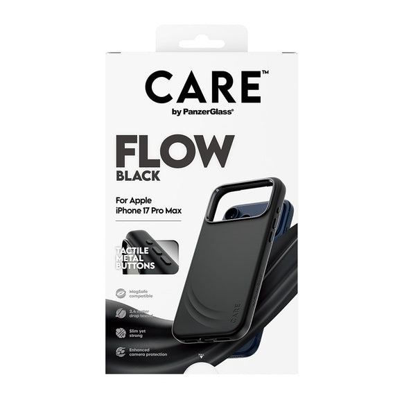 CARE by PanzerGlass iPhone 17 Pro Max Feature Flow Case - MagSafe Kompatibel - Sort