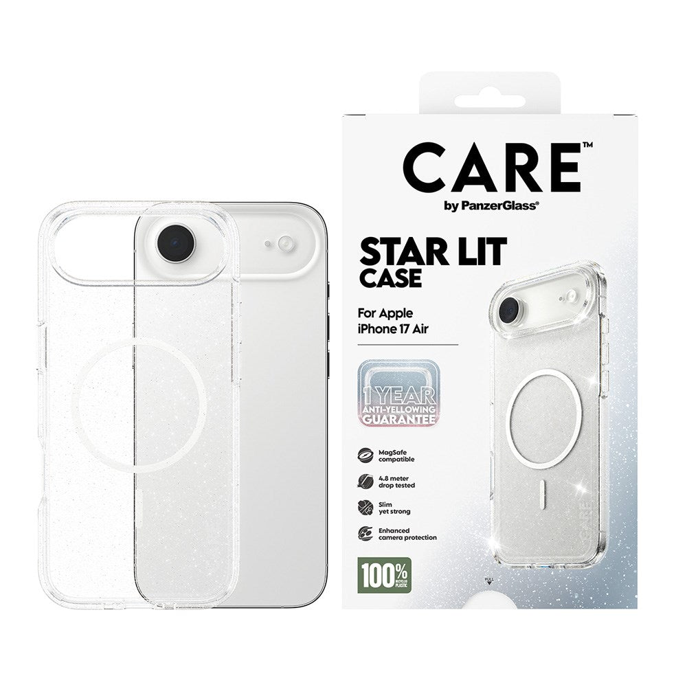 CARE by PanzerGlass iPhone Air FLAGSHIP Urban Explorer Case - MagSafe Kompatibel - Transparent / Star Lit