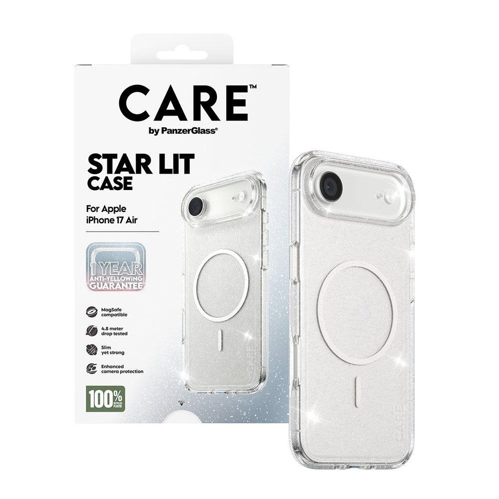 CARE by PanzerGlass iPhone Air FLAGSHIP Urban Explorer Case - MagSafe Kompatibel - Transparent / Star Lit