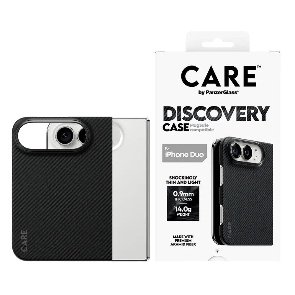 iPhone Duo CARE by PanzerGlass Crossfire Cover - MagSafe Kompatibel - Sort