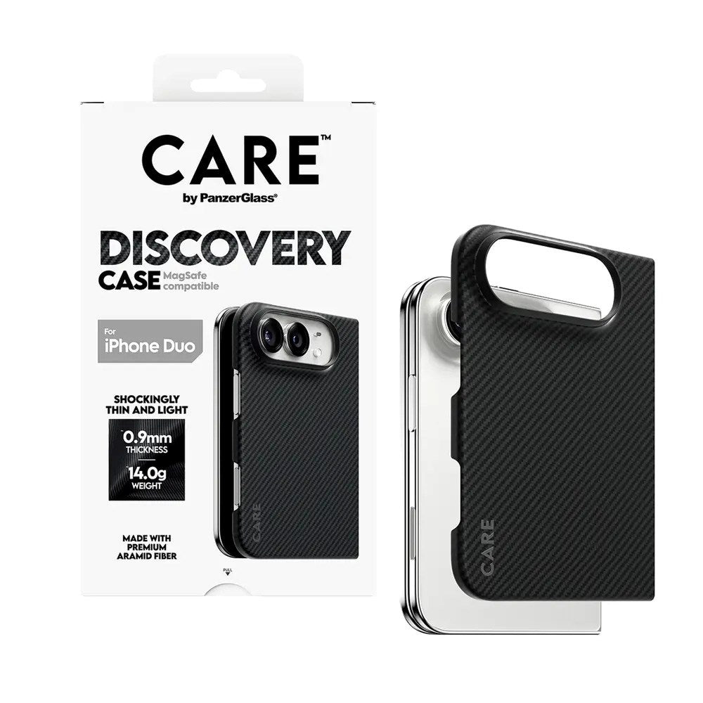 iPhone Duo CARE by PanzerGlass Crossfire Cover - MagSafe Kompatibel - Sort