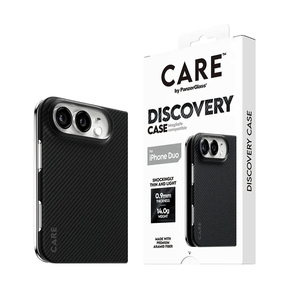 iPhone Duo CARE by PanzerGlass Crossfire Cover - MagSafe Kompatibel - Sort