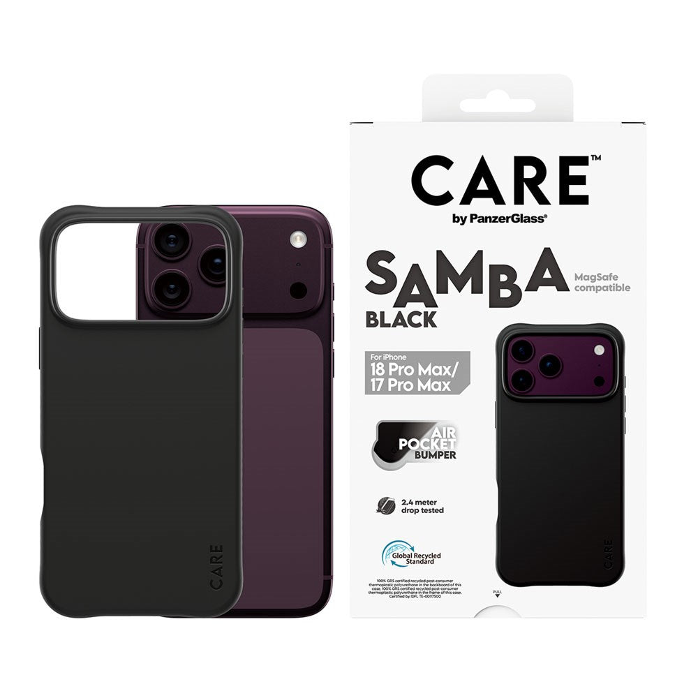 iPhone 18 Pro Max  / 17 Pro Max CARE by PanzerGlass Fashionable Samba Case - MagSafe Kompatibel - Black