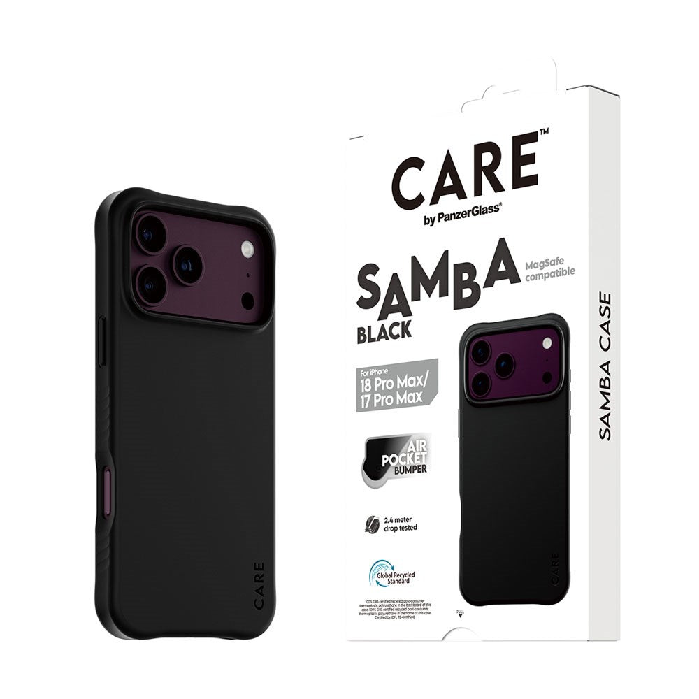 iPhone 18 Pro Max  / 17 Pro Max CARE by PanzerGlass Fashionable Samba Case - MagSafe Kompatibel - Black