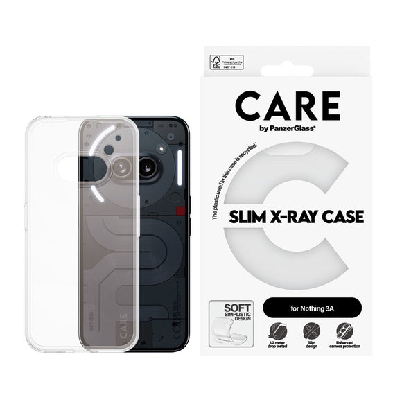 CARE by PanzerGlass Nothing Phone (3a) Fashionable Transparent X-Ray Soft Basic Case - Gennemsigtig