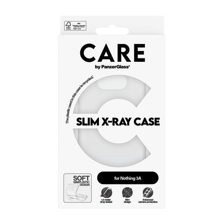 CARE by PanzerGlass Nothing Phone (3a) Fashionable Transparent X-Ray Soft Basic Case - Gennemsigtig