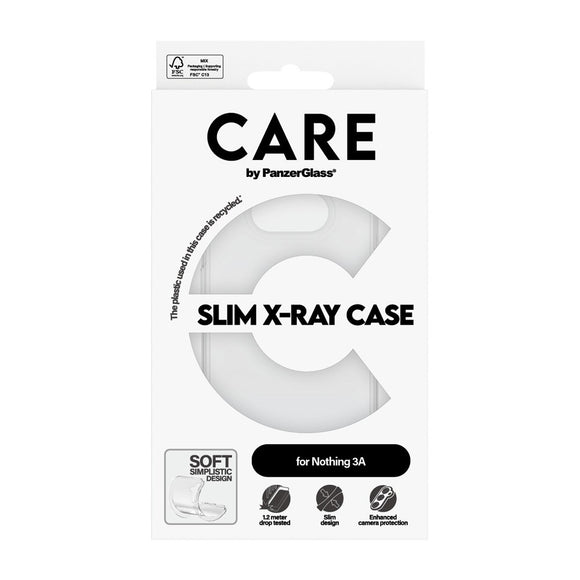 CARE by PanzerGlass Nothing Phone (3a) Fashionable Transparent X-Ray Soft Basic Case - Gennemsigtig