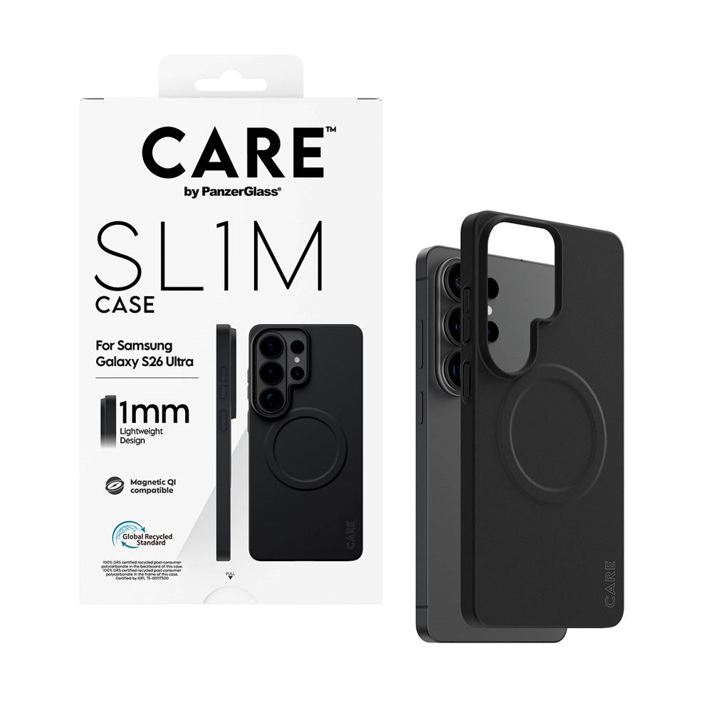 Samsung Galaxy S26 Ultra CARE by PanzerGlass SL1M Case - Sort