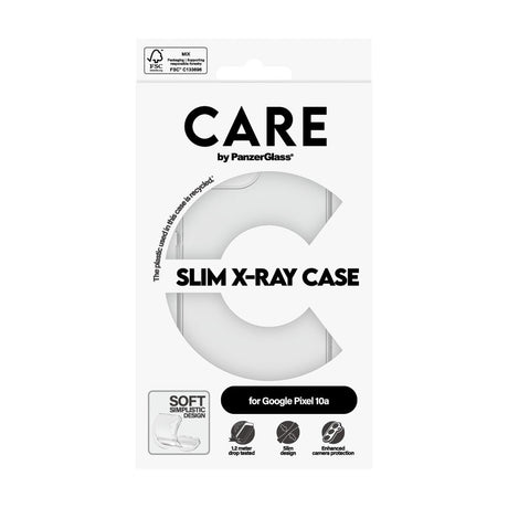 Google Pixel 10a CARE by PanzerGlass Slim X-Ray Cover - Gennemsigtig