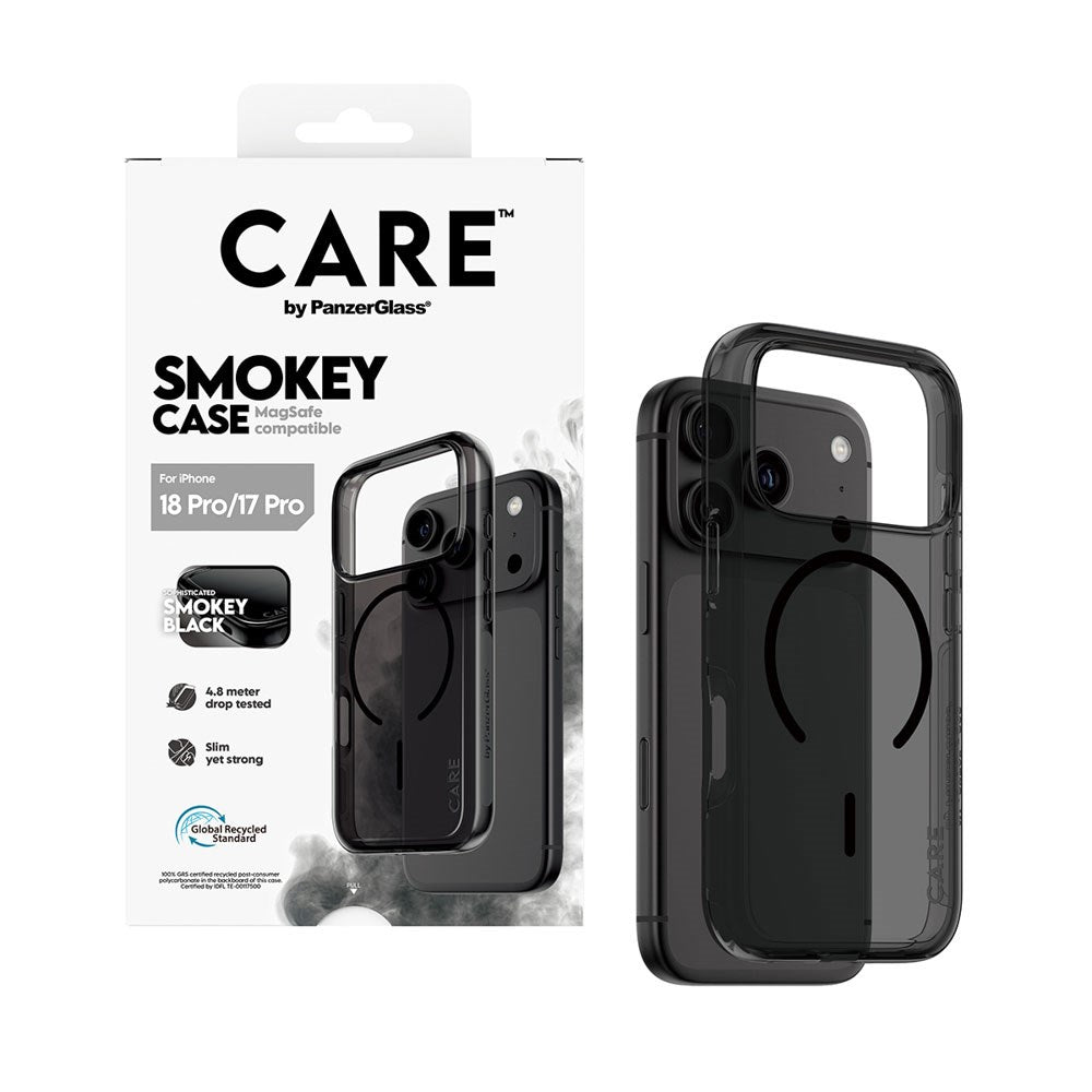 iPhone 18 Pro / 17 Pro CARE by PanzerGlass FLAGSHIP Urban Explorer Case - MagSafe Kompatibel - Smokey Black