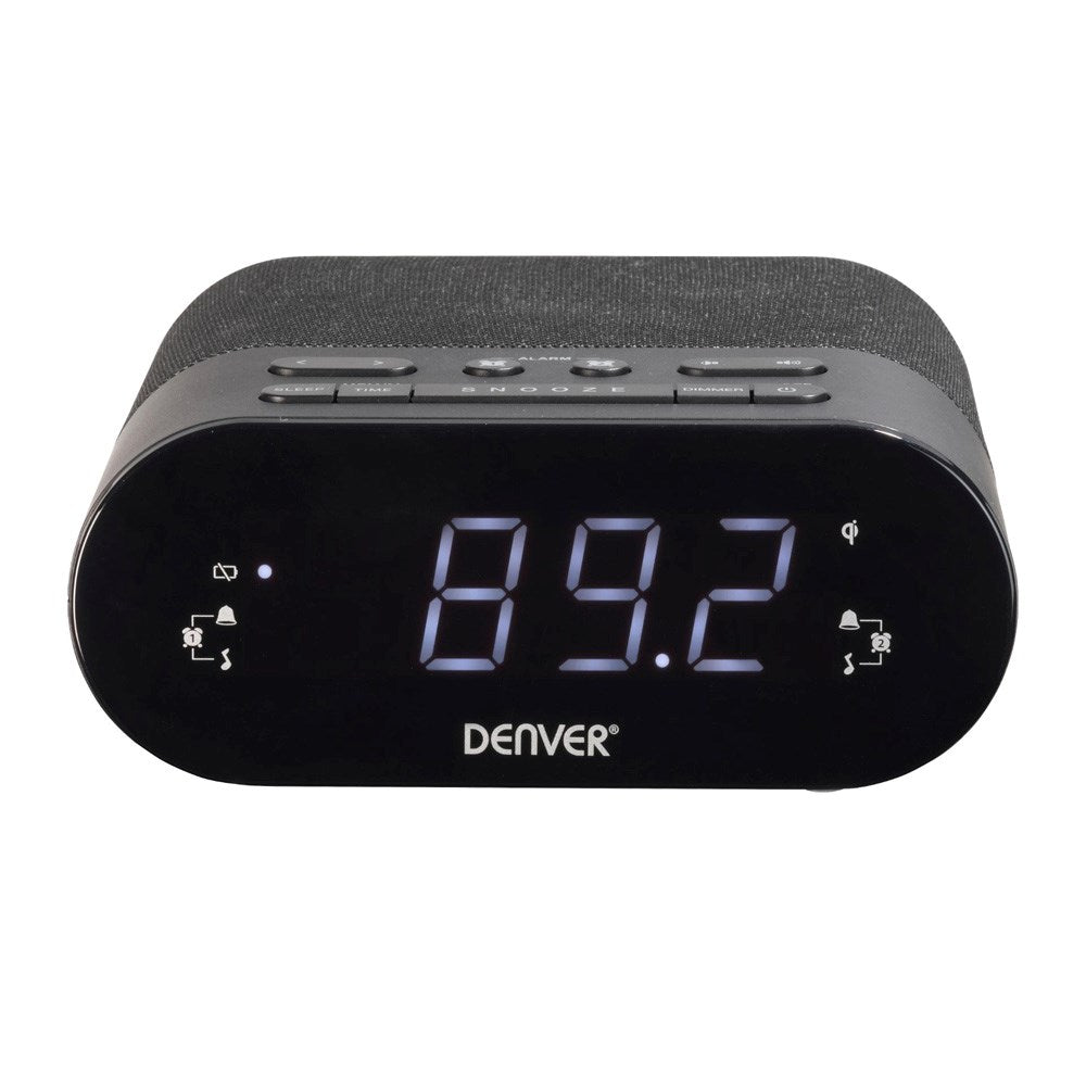 Denver CRQ-107 Radio m. Trådløs Opladning & Bluetooth - Sort