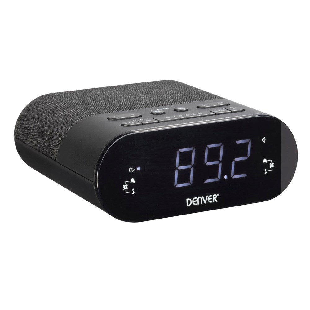Denver CRQ-107 Radio m. Trådløs Opladning & Bluetooth - Sort