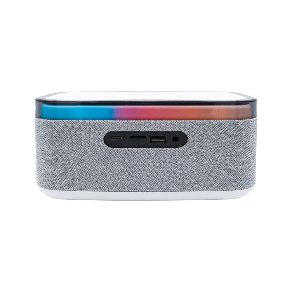 Denver CRQ-225 FM Clockradio m. Trådløs Opladning & Bluetooth - Grå