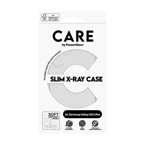 CARE by PanzerGlass Samsung Galaxy S25 Ultra FASHION X-Ray Soft Basic Case - Transparent