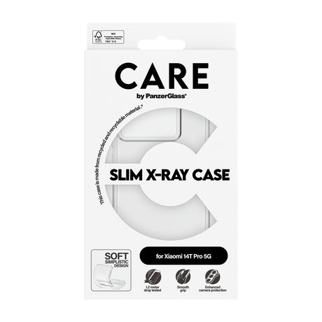 CARE by PanzerGlass Xiaomi 14T Pro FASHION X-Ray Soft Basic Cover - Gennemsigtig