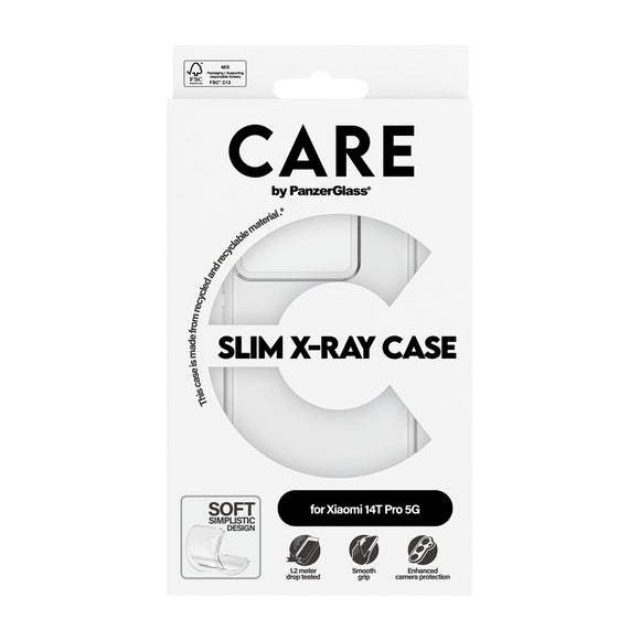 CARE by PanzerGlass Xiaomi 14T Pro FASHION X-Ray Soft Basic Cover - Gennemsigtig