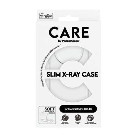 CARE by PanzerGlass Xiaomi Redmi 14C FASHION X-Ray Soft Basic Cover - Gennemsigtig