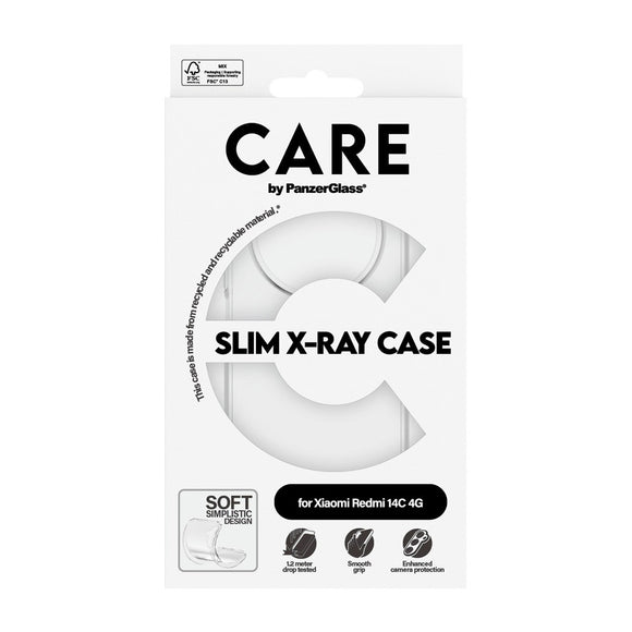 CARE by PanzerGlass Xiaomi Redmi 14C FASHION X-Ray Soft Basic Cover - Gennemsigtig
