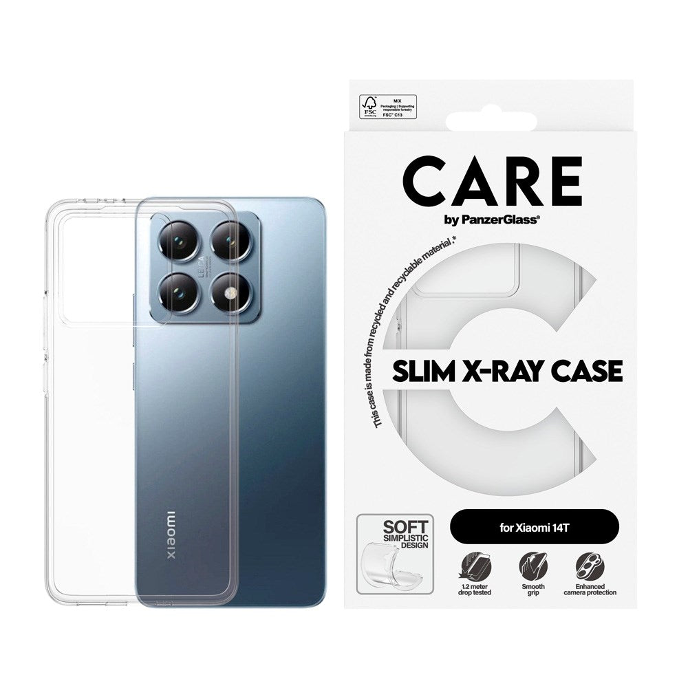 CARE by PanzerGlass Xiaomi 14T FASHION X-Ray Soft Basic Cover - Gennemsigtig