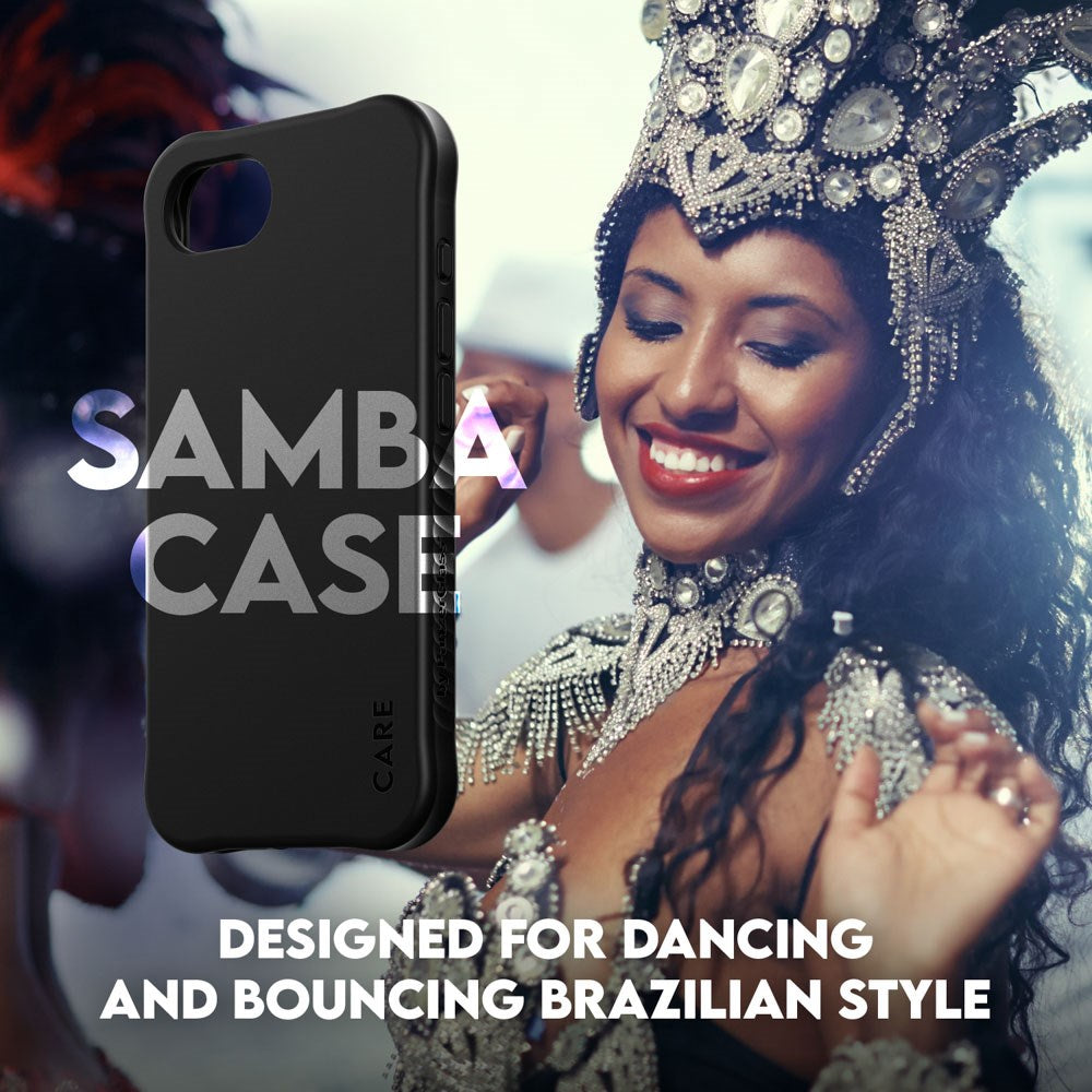 CARE by PanzerGlass iPhone 17e / 16e Fashionable Samba Case - MagSafe Kompatibel - Sort