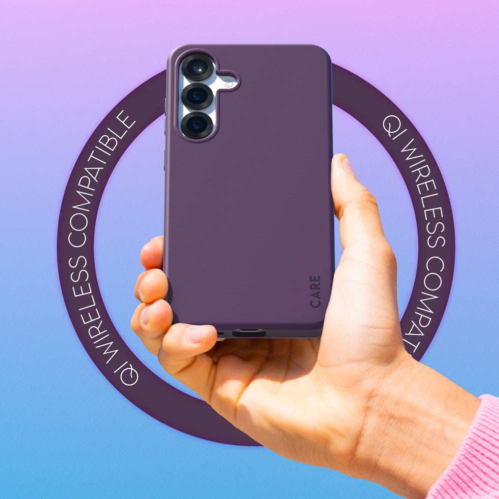 CARE by PanzerGlass Samsung Galaxy S25+ (Plus) FASHION Fearlessly Fashionable Case - QI Kompatibel - Plum Purple