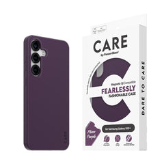 CARE by PanzerGlass Samsung Galaxy S25+ (Plus) FASHION Fearlessly Fashionable Case - QI Kompatibel - Plum Purple