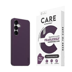 CARE by PanzerGlass Samsung Galaxy S25 FASHION Fearlessly Fashionable Case - QI Kompatibel -  Plum Purple