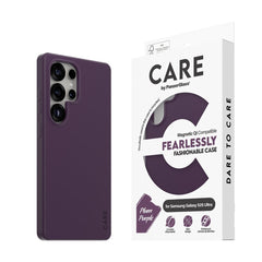 CARE by PanzerGlass Samsung Galaxy S25 Ultra FASHION Fearlessly Fashionable Case - QI Kompatibel - Plum Purple
